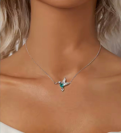 Celeste Hummingbird Necklace